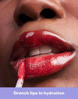 Kosas Wet Lip Oil Gloss - Hydrating Lip Plumping Treatment with Hyaluronic Acid & Peptides, (Jaws)