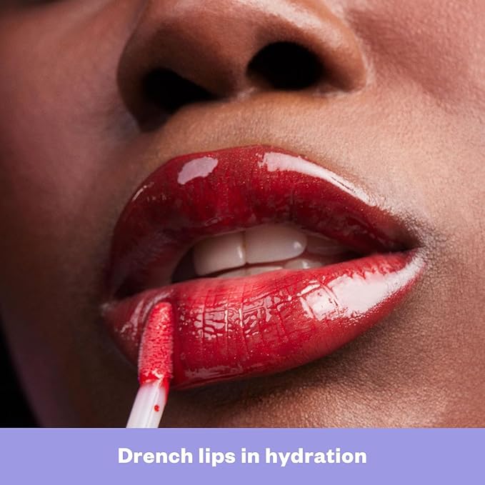 Kosas Wet Lip Oil Gloss - Hydrating Lip Plumping Treatment with Hyaluronic Acid & Peptides, (Jaws)