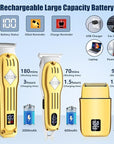 SUNNOW Hair Clippers Professional Cordless for Men, Beard Trimmer Hair Trimmer Electric Foil Shavers Razor Kit, Rechargeable Hair Cut Machines Men's Beard Grooming Kit for Home, Barber