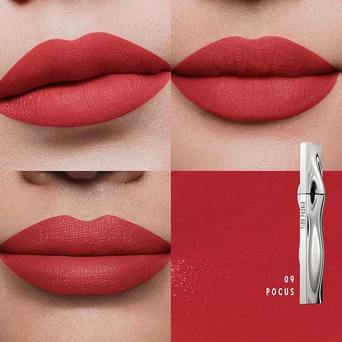 ETERNAL LIP MATTE-Long Lasting Lip Stain, Waterproof & Transferproof Lip Tint, Mask-friendly, Matte Finish Lipstick, Lightweight, High Coverage, Stocking Stuffers For Teen Girls (09 POCUS)