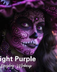 BAD COLOR Light Purple Face Paint Stick, Cream Lavender Periwinkle Eye Black, Sweatproof Waterproof for Sports Violet Lilac Halloween SFX Ursula Cosplay Costume Makeup