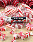 ChapStick Lip Balm, Candy Cane, 6-Count – Fresh & Minty Lip Moisturizer, Stocking Stuffer, 0.15 Oz Ea
