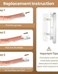 Eyebrow Razor Dermaplaning Tool with 10 Blade Refills Exfoliating Face Razors for Women Facial Razor for Peach Fuzz and Eyebrow Hair Removal