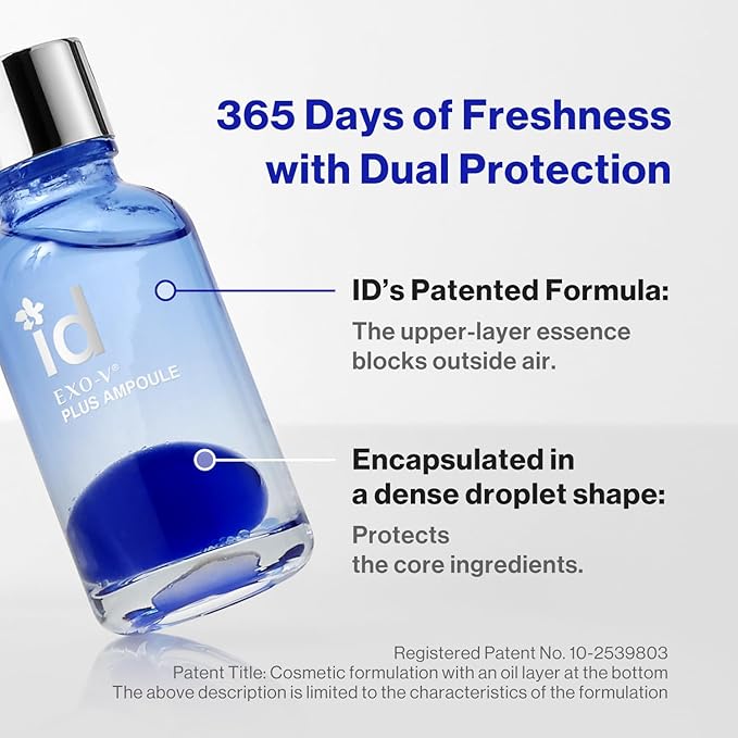 idplacosmetics EXO-V Plus Ampoule 1.01 fl.oz (30ml) – Korean Microneedling Serum for Smoother, Plumper Skin, 99.9% 100.4 nm Encapsulated Exosome + NMN, for Microneedle Roller (250µm)