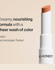 Honest Beauty Moisturizing Vegan Tinted Lip Balm | Antioxidant-rich Acai Extracts + Avocado Oil | Paraben Free + Cruelty Free | Lychee Fruit
