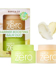 BANILA CO Clean it Zero Barrier Boosting Balm Duo | Enriching Butter & Firming Cleansing Balms for Dry & Sensitive Skin | Hydrating & Skin Barrier Repair (Pack of 2 travel sized balms, 50ml each)