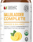 Gallbladder Complete 8oz - Natural Organic Liquid Gallstones Cleanse, Support, & Sludge Formula Supplement