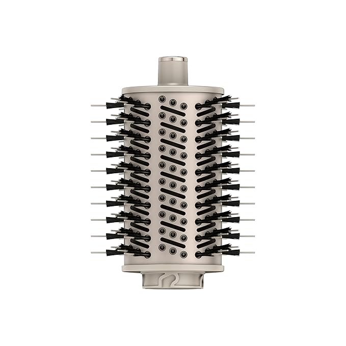 Shark FlexStyle Round Hot Air Brush Attachment for Blow Dryers, Hair Styling Tool for Straight, Wavy, Curly, and Coily Hair, Stone