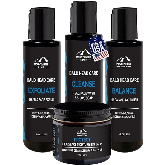 Mountaineer Brand Bald Head Care Gifts Moisturizing
