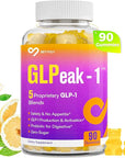 GLP-1 Supplement | GLP Gummy, GLP1 Probiotic Gummy for Women and Men, GLP 1 Gummy with Akkermansia Probiotic, Berberine, Support GLP-1 Naturally, Zero-Sugar, Yuzu Flavor - 1 Pack