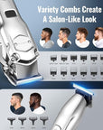 Jack & Rose Hair Clippers for Men Set Professional, Cordless Men Hair Trimmer, Electric Shavers, Barber kit, 4 in 1,LED Display, for Nose, Body, Bald Head
