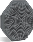 Sud Scrub® Antimicrobial Silicone Face Scrubber, 1 Pack, Gentle Face Exfoliator for Sensitive Skin, Eco Friendly Facial Cleansing Brush, Exfoliating Face Brush for Men and Women (Charcoal)