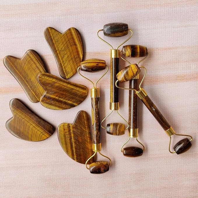 Tiger eye Face Roller and Gua Lifting