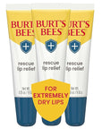 Burts Bees Rescue Lip Relief with Shea Butter and Echinacea, 100% Natural Origin, 0.35 Ounces