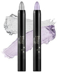 Boobeen Eyeshadow Stick Pencil Crayon Waterproof Cream Eyeshadow Glitter Eye Makeup, Easy to Use (02# + 08#)