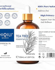 HIQILI 1 Fl Oz Tea Tree Oil, Nail Growth, Hair Restoration, Can be Added to Shampoo, Body wash, Foot Soak Use - 30ML