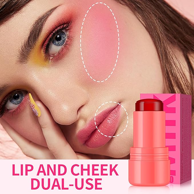 Cooling Water Jelly Tint Blush Makeup Blush Stick 0.18 Oz