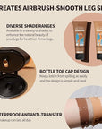 Waterproof Leg Makeup No Transfer - Body Scar & Leg Vein Cover Up for Black Skin, Tattoo Concealer for Varicose Veins (Wheat colored)