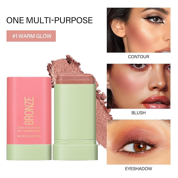 Blush Stick, Cream Blush Stick for Cheeks &