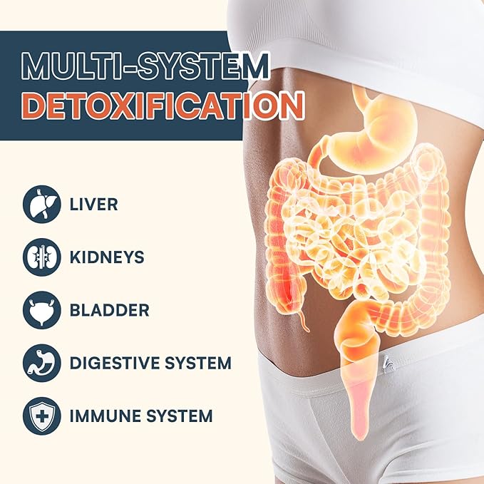 10,000 MG Detox Powder Supplement, Fast-Acting Detox and Liver Cleanser, Full Body Detox, Multi-System Cleanse Detox & Repair for Liver, Kidney, Digestion & Immune, 30 Servings