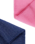 Extra Rough, Exfoliating Washcloth [Made in Japan] Exfoliating Towel Special Texture Makes Fluffy Foam Lather, Back Scrubber, Dead Skin Cell Remover [Loofah for Women and Men] (2pcs Set(Blue, Pink))