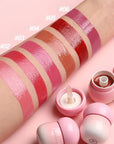 LANGMANNI Pudding Glow Lip Balm | Velvet-Smooth Lip Gloss for Nourished, Glowing Lips | Hydrating, Non-Sticky Glossy Tinted Lip Balm Makeup 0.28 Oz (#3+#4, 2)