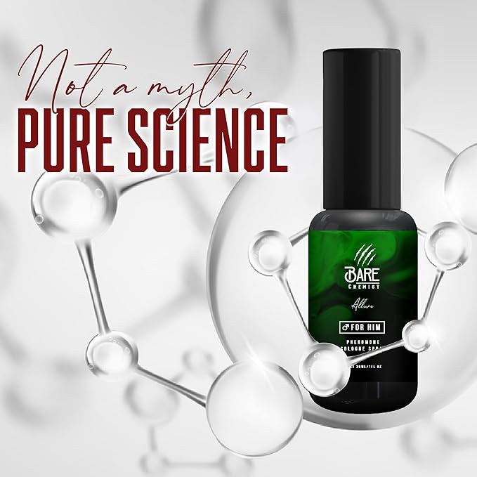 Allure Pheromone Cologne Perfume for Men [Long Lasting Spray] - Pheromones Perfumes Cologne for Him - Concentrated Perfume 1oz