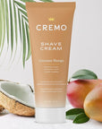 Cremo Cremo Coconut Mango Moisturizing Shave Cream, Astonishingly Superior Ultra-Slick Shaving Cream for Women Fights Nicks, Cuts and Razor Burn, 6 Fl Oz