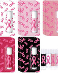 15 Pack Breast Cancer Awareness Lip Balms Gifts Bulk Pink Ribbon Lip Balms Accessories Favors Breast Cancer Awareness Month Items Support Stuff Party Decorations for Women Giveaway