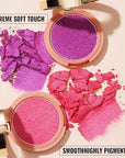Oulac Luminisers Powdery Blusher for Cheeks Face Glow,Brighten 4.8g