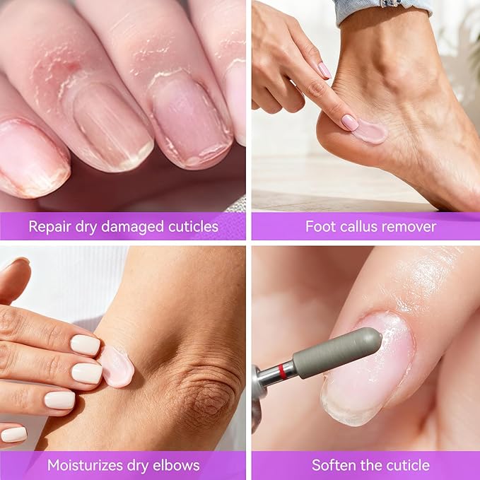 gelike ec Cuticle Care Balm Organic for Women: Pomegranate Natural Cuticle Softener Remover for Men to Smoothe, Repair, rejuvenate, Strengthen & Moisturize Cuticles