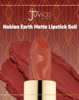 Juvia's Place Nubian Earth Matte Lipstick Soil - Long Lasting Makeup Moisturizing Lip Color Shades Richly Pigmented Smooth Finish Stay Smudge Proof Beauty Fresh Look Bright Hyaluronic Acid Balm