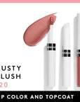 COVERGIRL, Outlast AllDay Lip Color with Moisturizing Topcoat New Neutrals Shade Collection 120 Dusty Blush, 1 Count