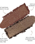 Double color eye shadow, Eyeshadows Creamy, high pigment eye makeup palette, matte shimmer metal eye shadow powder, Blendable, Ultra-Pigmented, Easy to Apply, Matte & Shimmer, (06)