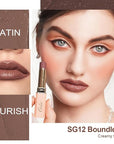 Oulac Color Rich Satin Lipstick Set For Women Nude Brown Lipsticks High Impact Lipcolor Tinted Lip Balm, Nourishing, Satin Finish, Moisturizing Creamy Formula, Vegan Gluten Free (10+12+13)