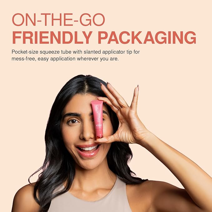 Palladio Butter Balm - Hydrating Lip Balm with Sheer Tint, Aloe, Peptides, Shea Butter, and Vegan Formulation for Instant Moisture, Shine, and Soothing Lip Care, Strawberry Shortcake