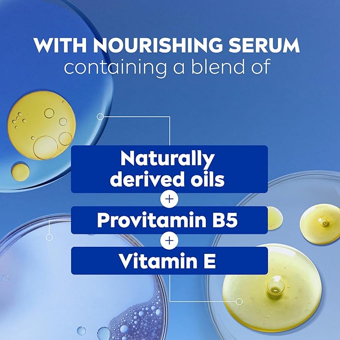 NIVEA Nourishing Botanical Blossom Body Wash with Nourishing Serum, Moisturizing Body Wash for Women, Enriched with Provitamin B5 and Vitamin E, 30 Fl Oz Bottle