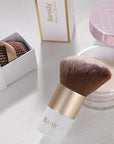 Kabuki Face Makeup Brush, Portable Travel Blush Brush Flawless for Foundation, Powder, Bronzer Buffing, Liquid, Cream, Cruelty Free