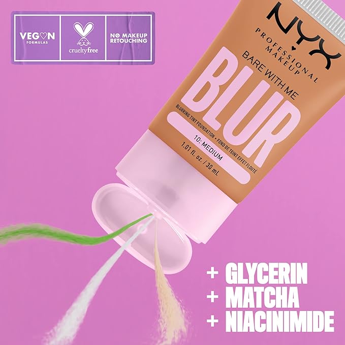 NYX PROFESSIONAL MAKEUP Bare With Me Blur Skin - Medium