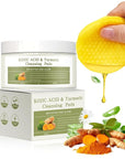 25pads turmeric cleansing pads, travel-friendly