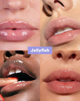 Kosas Wet Lip Oil Gloss - Hydrating Lip Plumping Treatment with Hyaluronic Acid & Peptides, Non-Sticky Finish (Jellyfish)
