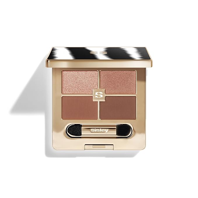 Sisley Paris Phyto-Eye Palette, 2 Bois de Rose - Long-Lasting Eyeshadow to Sculpt, Define & Illuminate - 4 Buildable Shades & 3 Finishes - Intense Colors with Ultra-Melting Texture