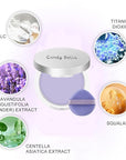 Matte Foundation Powder, Jelly Setting Powder with Mini Puff, Powder-free Oil Control Face Pressed Powder Creates Long-Lasting Silky Blurring Waterproof Makeup