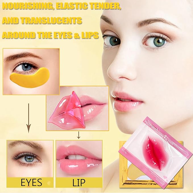 30pcs lip masks & 24k