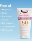 Eucerin Sun Sensitive Mineral Baby Sunscreen Lotion SPF 50 with Zinc Oxide Protection, Hypoallergenic Mineral Sunscreen for Babies, Tear Free and Fragrance Free, 4 Fl Oz Tube