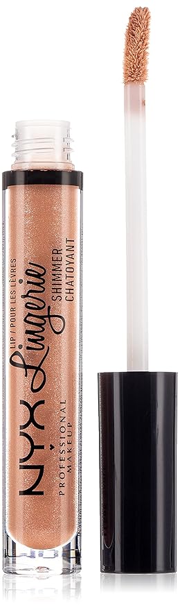 NYX PROFESSIONAL MAKEUP Lip Lingerie Shimmer, Lip Gloss - Sable (Mid-Tone Beige)