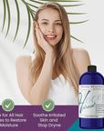 Rose Hydrosol Water Spray Toner 32 oz for Face Hydrating Mist Hydration Pure & Natural Rosewater Hydrosol All Skin Types Face Skin Pores Body Locs Cleansing Bulk Refill COCOJOJO - Packaging May Vary