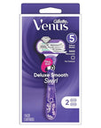 Gillette Venus Deluxe Smooth Swirl Women's Razor Handle + 2 Blade Refills (Pack of 2)