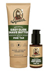 Dr. Squatch Pine Tar Smooth Shave Bundle - Easy Glide Butter + Soothing Post Shave - Natural Ingredients - Manly Fragrance - Moisturizing