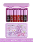 6 Colors Grapes Lip Tint Stain Set, Korean Lip